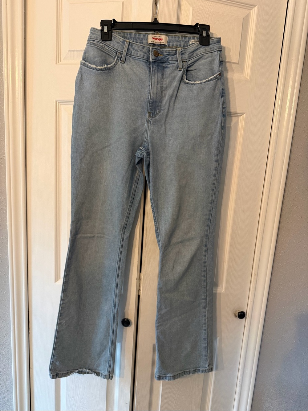 Wrangler Light Blue high rise boot Leg Jeans